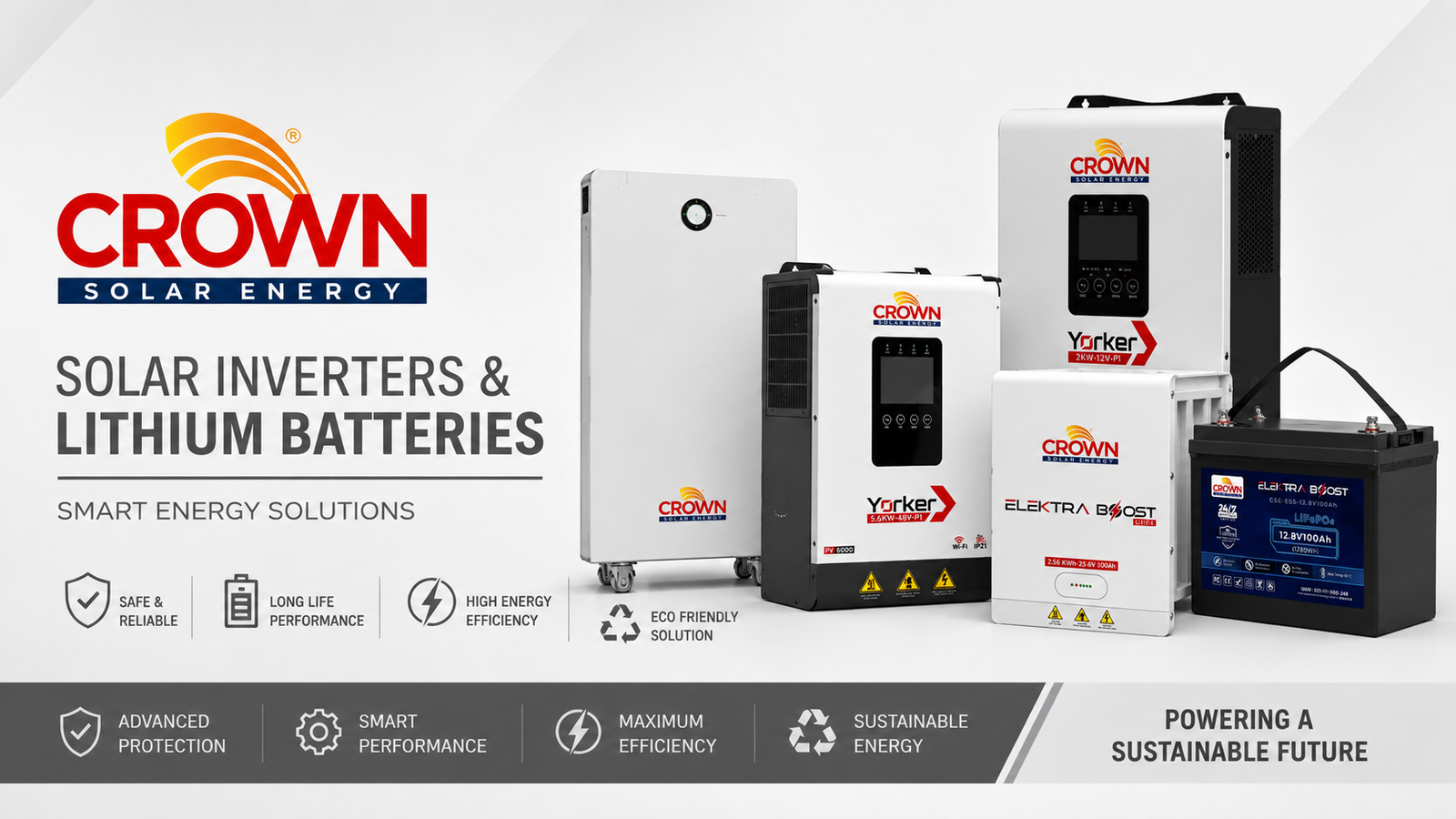 Crown Inverters & Lithium Batteries