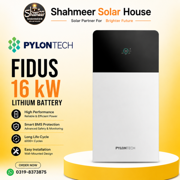 Pylontech Fidus Plus 16kWh Energy Storage Battery | IP65 | Built in WiFi | Display Screen