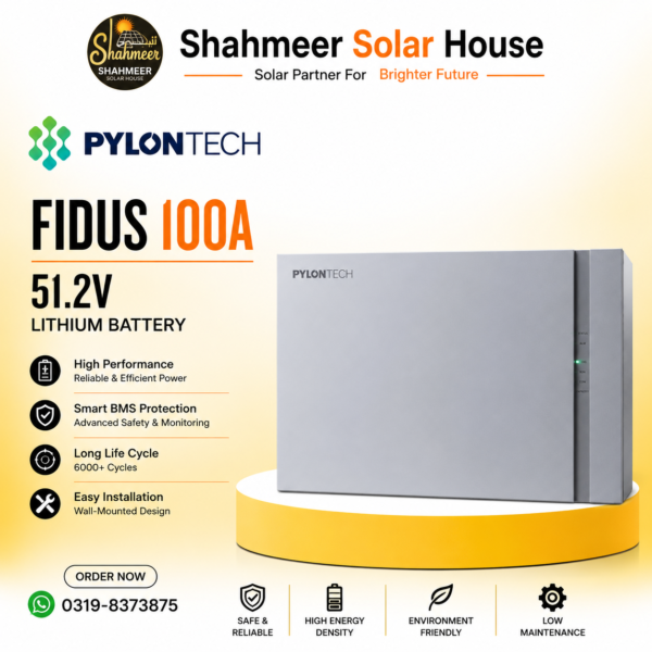 PylonTech Fidus 5kW 100A Lithium Battery