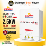 Crown Electra Boost Lite 2.5KW Lithium Battery 25.6V 100Ah (IP65) 5 Year Replacement Warranty