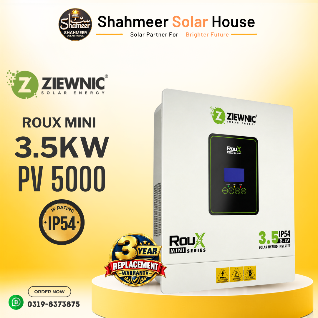 Growing Social(1) Ziewnic Roux Series 3.5KW PV-5000 IP54 Hybrid Solar Inverter - Image 1