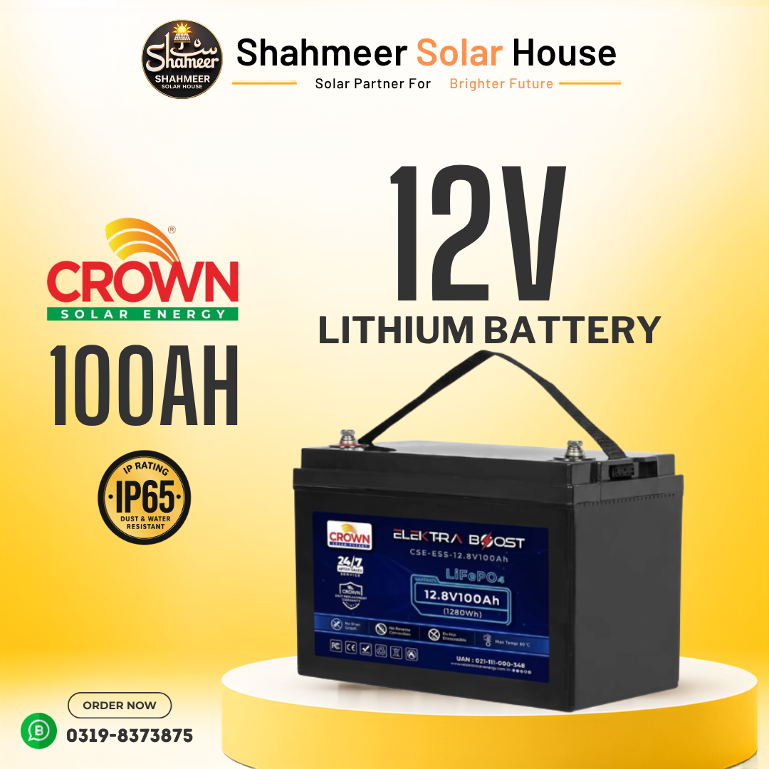 Growing Social(4) Crown Elektra Boost Battery 12.8V 100Ah 3 year Replacement Warranty - Image 1