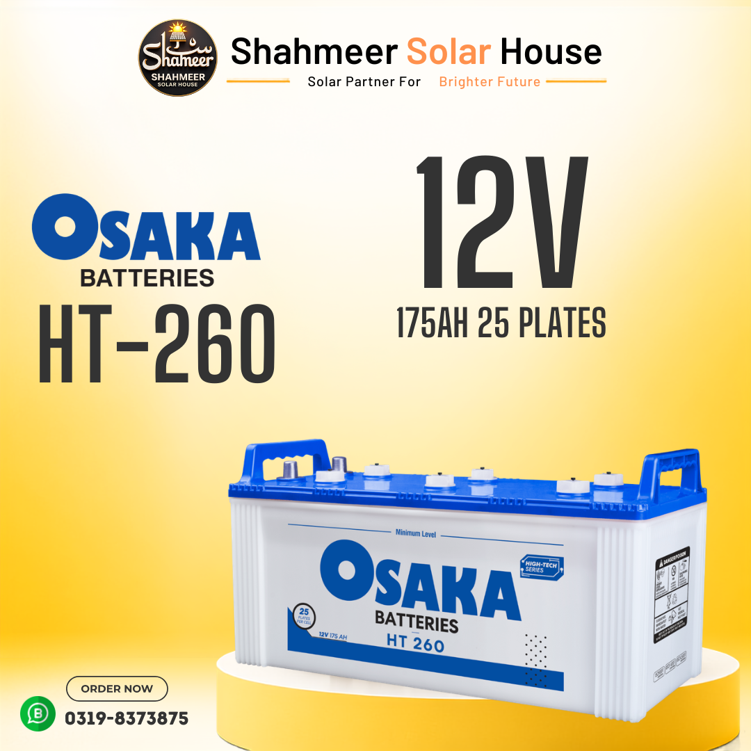 Growing Social(6) Osaka HT 260 12V 175Ah 25 Plates Heavy-Duty Automotive Battery – 20HR - Image 1