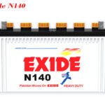 Exide N140 12V Automotive Lead-Acid Battery – Battery Without Acid | Brand Warranty