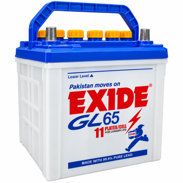 Exide GL65 12V Automotive Lead-Acid Battery – Battery Without Acid | Brand Warranty