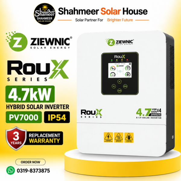 Ziewnic Roux IP54 PV7000 4.7kW Hybrid Solar Inverter