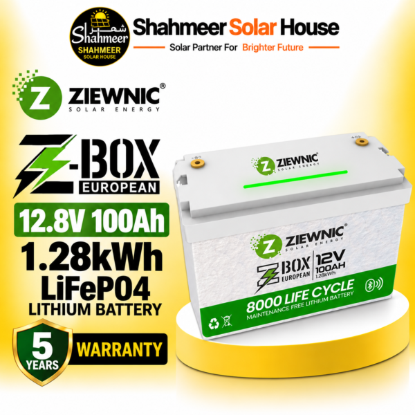 Ziewnic Z-Box European 12.8V 100Ah 1.28kWh LiFePO4 Lithium Battery