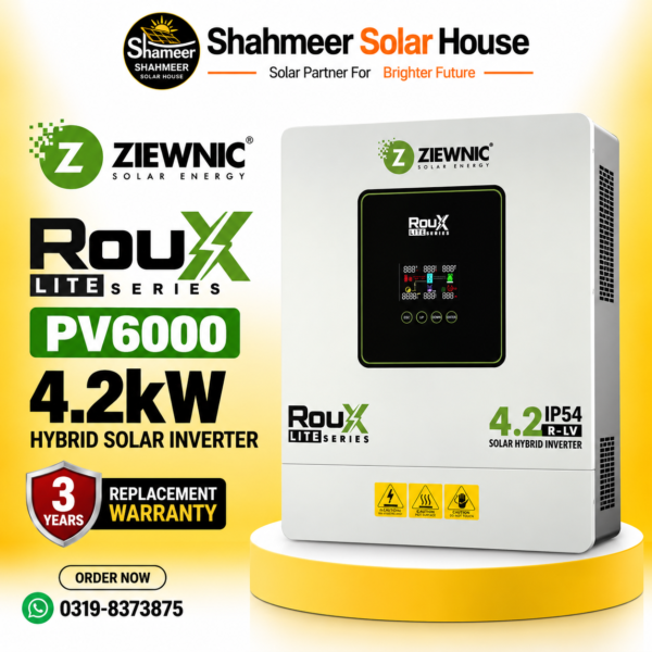 Ziewnic Roux Lite Series PV6000 4.2kW Hybrid Solar Inverter
