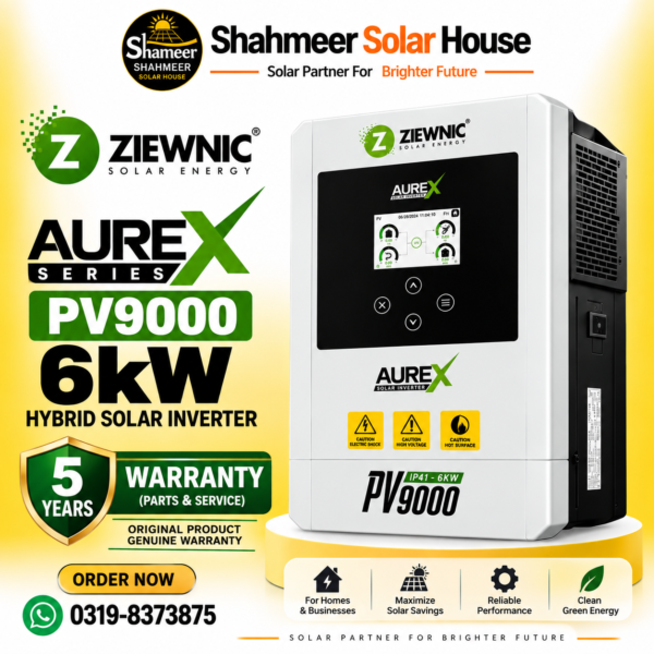 Ziewnic Aurex Series PV9000 6kW Hybrid Solar Inverter