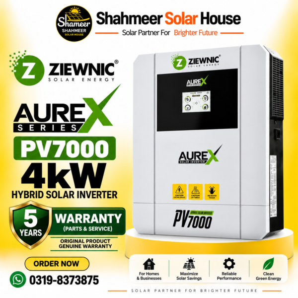 Ziewnic Aurex Series PV7000 4kW Hybrid Solar Inverter