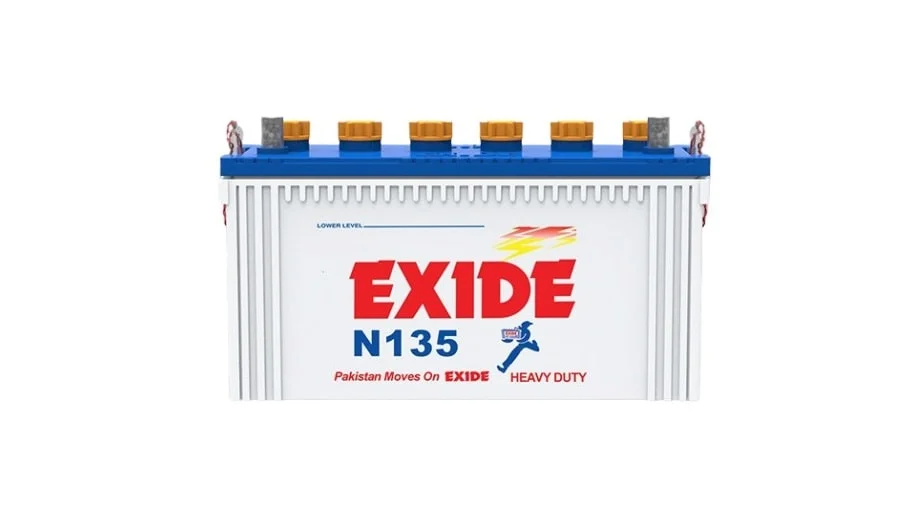 Exide-135-115-AH-17-plate-min Exide N135 12V Automotive Lead-Acid Battery – Battery Without Acid | Brand Warranty - Image 1