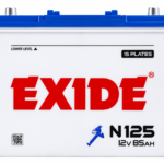 Exide N125 12V Automotive Lead-Acid Battery – Battery Without Acid | Brand Warranty