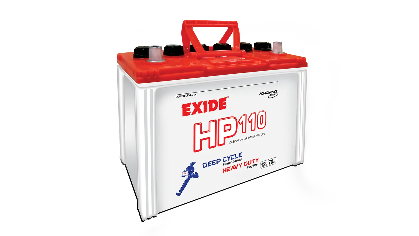 HP-110_6dedb355-e503-4349-a36d-46fcbaf145e6_1400x Exide HP110 12V Deep Cycle Solar & UPS Battery – Battery Without Acid | Brand Warranty - Image 1