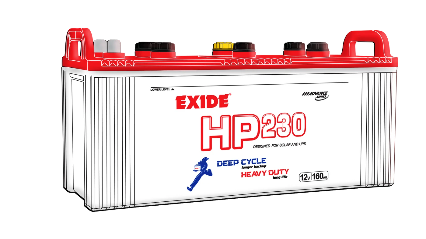 HP-230-new_481811ce-7635-4b6a-bff6-74b0e1260f8a_1400x Exide HP230 12V Deep Cycle Solar & UPS Battery – Battery Without Acid | Brand Warranty - Image 1