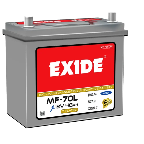 Exide MF65-70 12V Maintenance-Free Automotive Battery | Brand Warranty