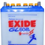 Exide GL-R60 12V Automotive Lead-Acid Battery – Battery Without Acid | Brand Warranty