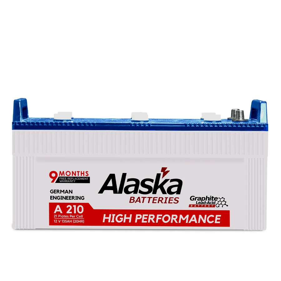 a210 Alaska A210 12V 135Ah – 21 Plates Graphite Enhanced Lead-Acid Battery - Image 1