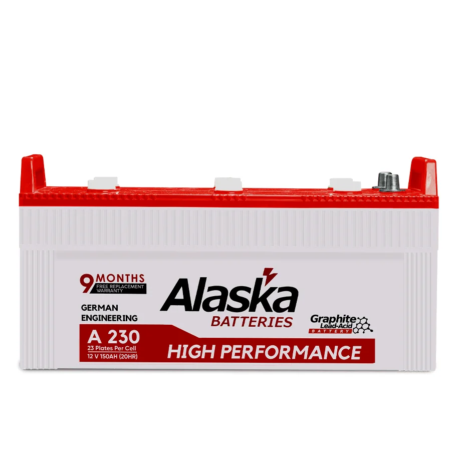a230 Alaska A230 12V 150Ah – 23 Plates Graphite Enhanced Lead-Acid Battery - Image 1